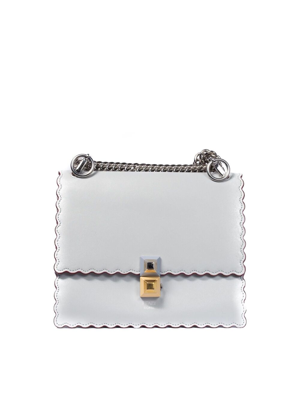 Fendi Kan Scalloped Shoulder Bag